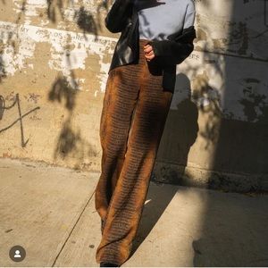 & Other Stories High-Waisted Croc Trousers